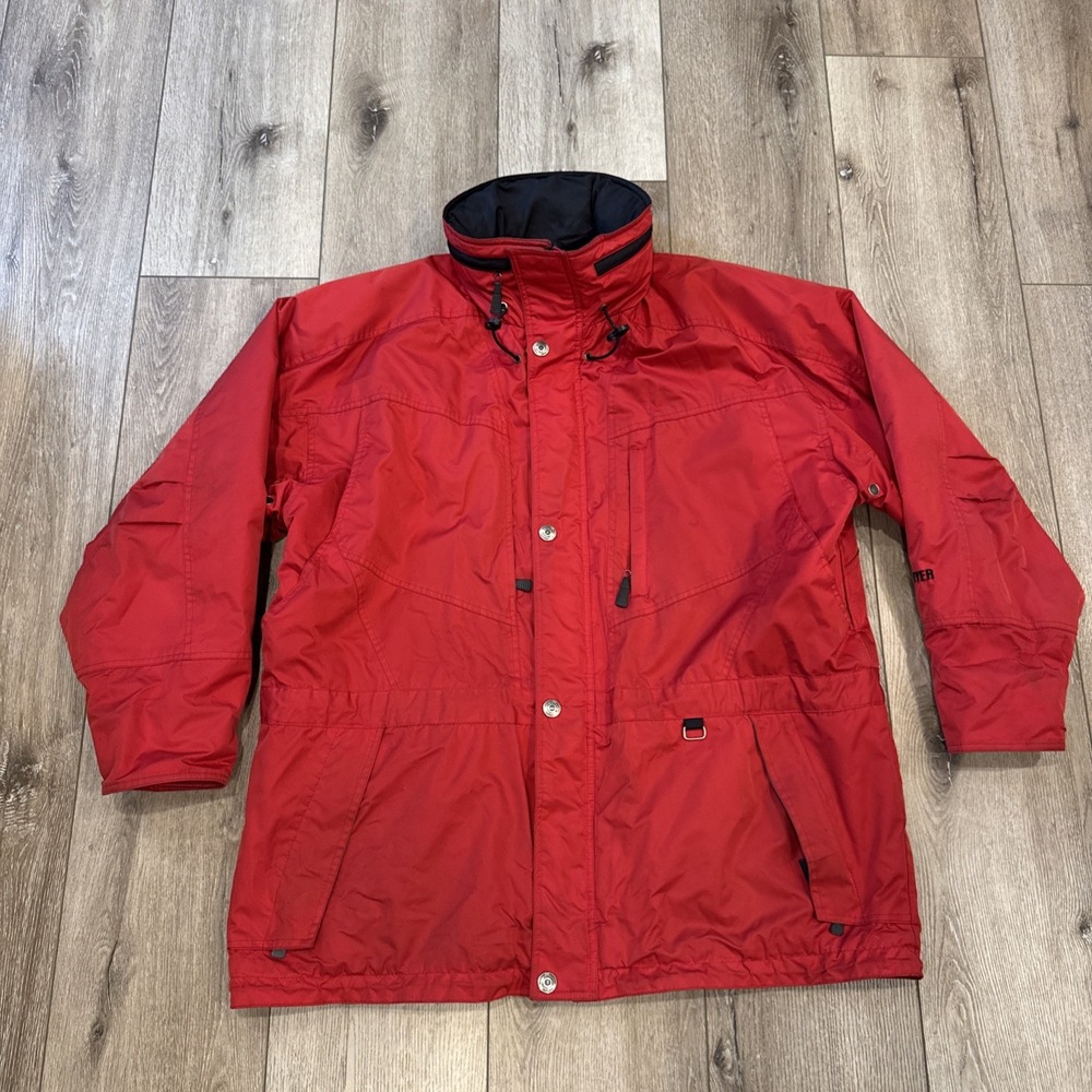 Obermeyer Ski-Wear Altaffer‎ Mens Size XL  Hooded Dark Red Ski Jacket Vintage